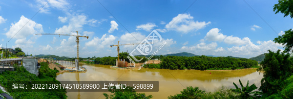 橋梁建設(shè)工地現(xiàn)場(chǎng)
