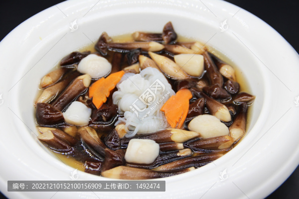 雞湯柱貝浸雞縱菌