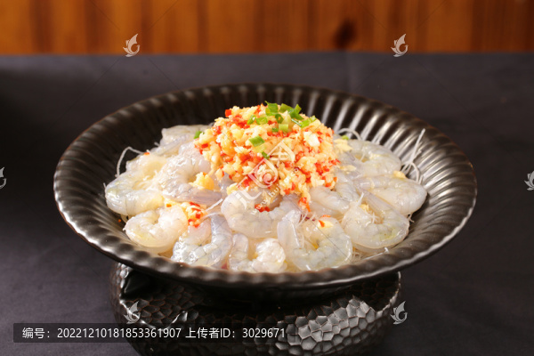 蒜茸粉絲蒸蝦仁
