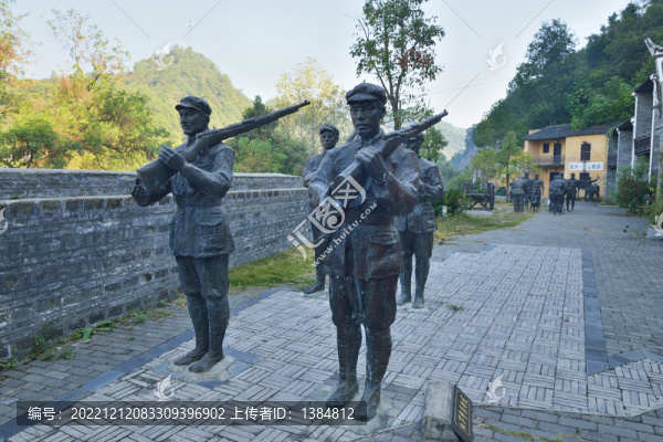 三灣改編紅軍雕塑