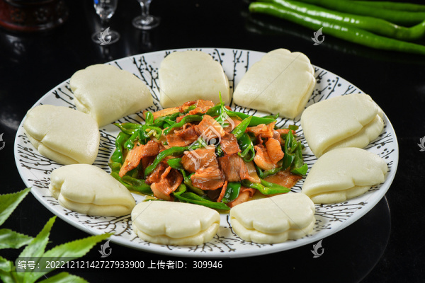 螺絲椒炒肉包