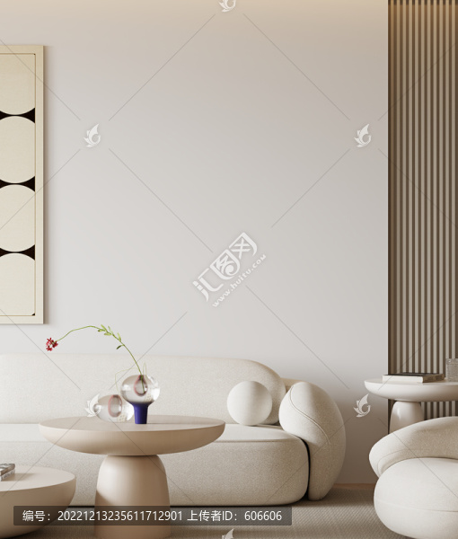 侘寂風(fēng)客廳墻布壁畫(huà)背景場(chǎng)景圖