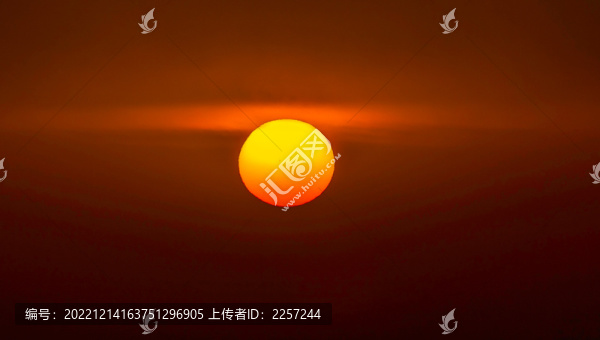 夕陽與落日