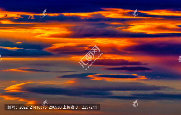 火燒云與晚霞
