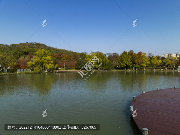 航拍安徽省蕪湖市雕塑公園