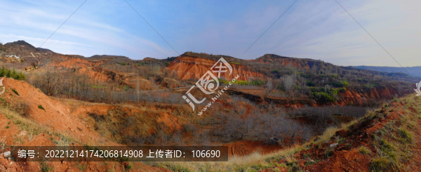 丹霞地貌全景