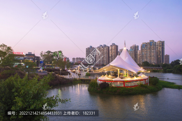 漳州龍江歲月啤酒廣場風光