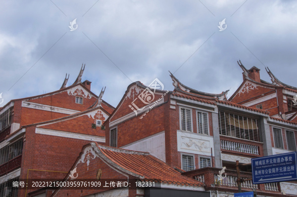 泉州北門街閩南建筑房頂