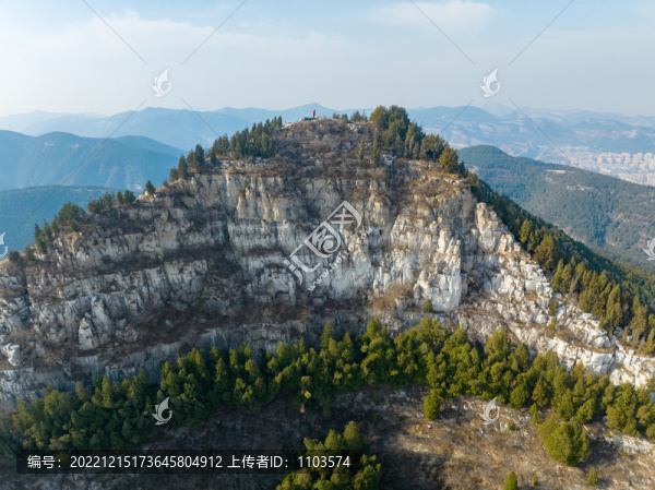 航拍濟南白云山