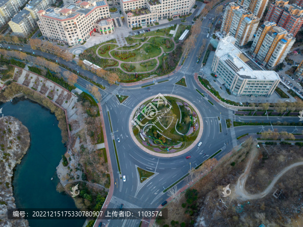 航拍濟南都市風光