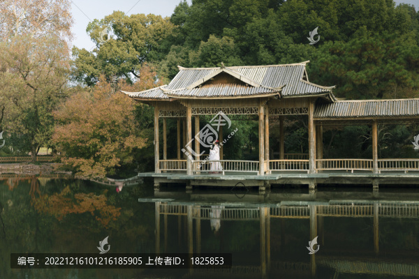 杭州西湖花崗觀魚亭廊