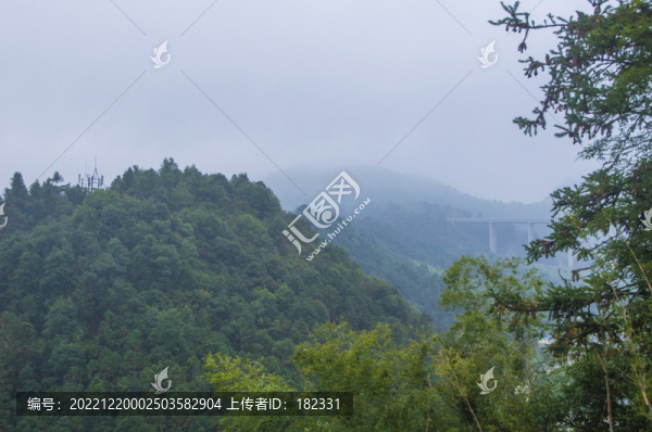 霧天高山