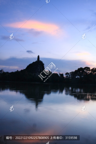 穿山黃昏