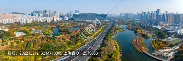 成都錦城湖繞城高速全景圖