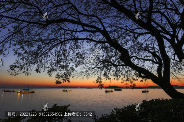 太湖落日