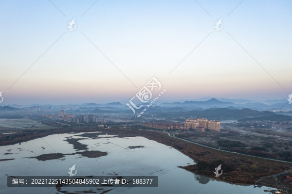 杭州余杭南湖板塊航拍