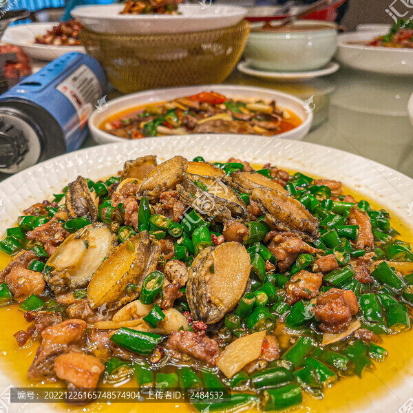 青椒鮑魚雞丁