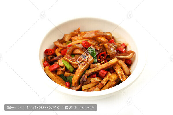 香干炒肉豬耳