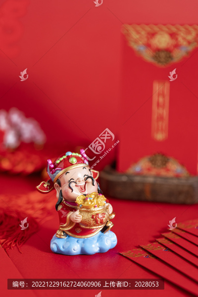財(cái)神爺創(chuàng)意春節(jié)恭喜發(fā)財(cái)圖片