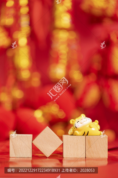 虎年春節(jié)創(chuàng)意新春背景