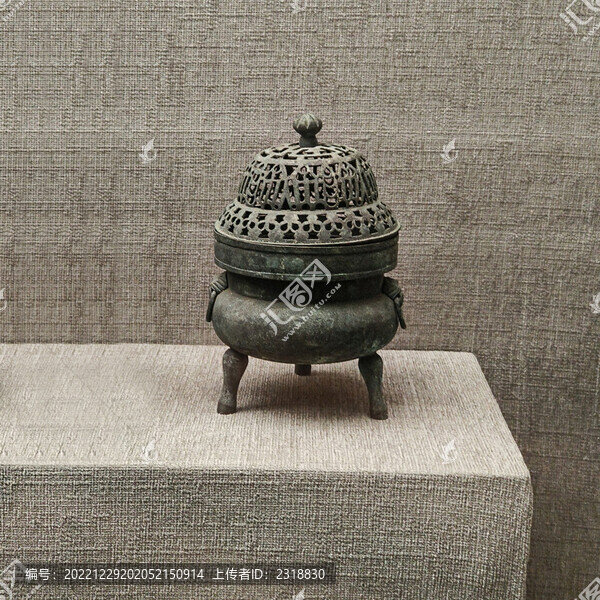 清代銀錫香爐