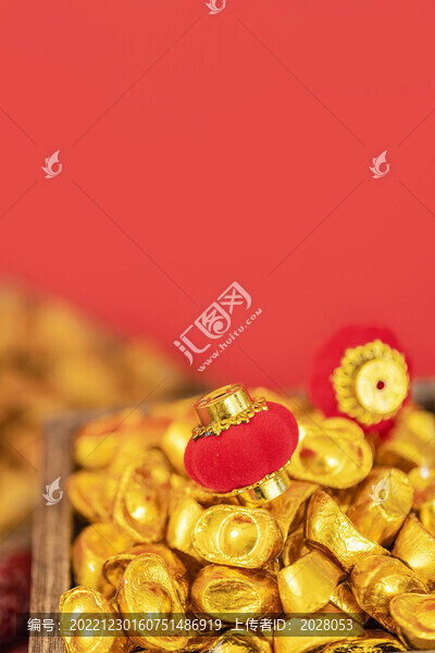 年貨節(jié)新春紅色海報(bào)