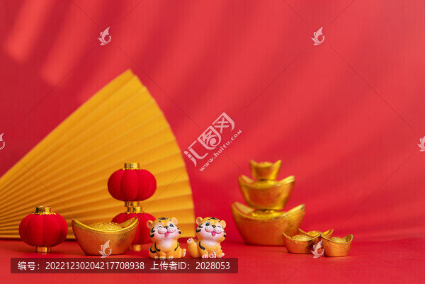 新年春節(jié)光影紅色背景