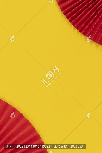 中式風(fēng)格新年黃色背景
