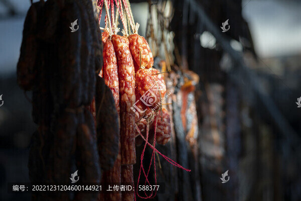 江南農(nóng)家曬制香腸臘腸