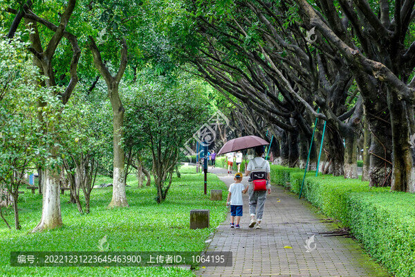 公園休閑生活場(chǎng)景