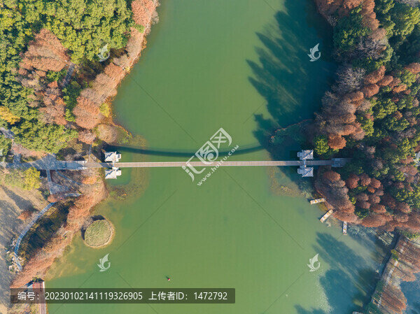 武漢東湖落雁島風(fēng)景區(qū)深秋風(fēng)光