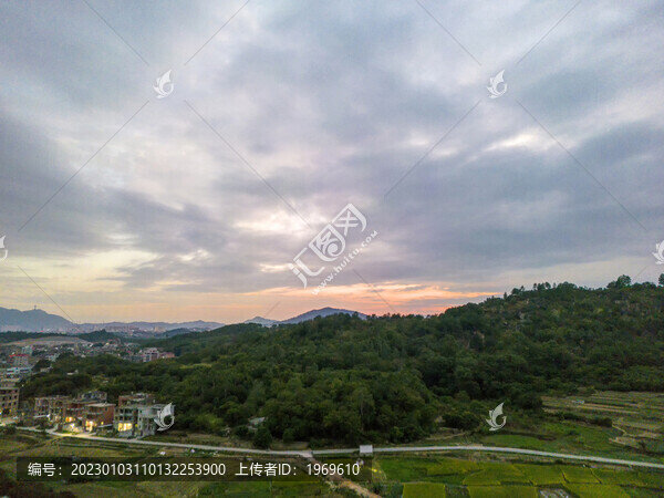 泉州霞美鎮(zhèn)黃昏晚霞