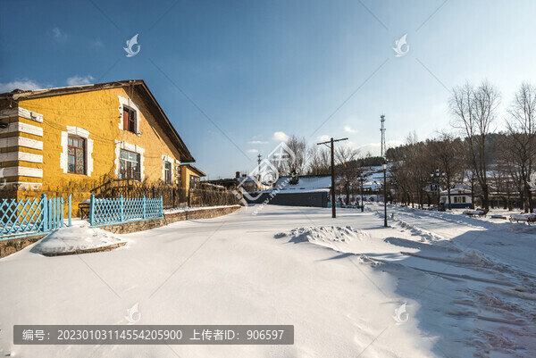 冬季鄉(xiāng)村雪景