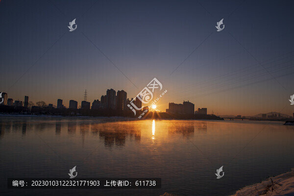 吉林市松花江風光
