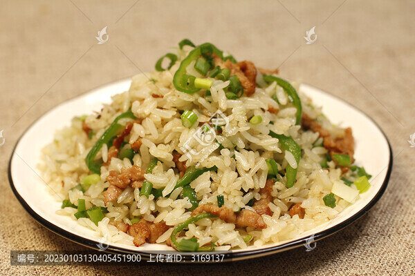 青椒肉絲炒飯