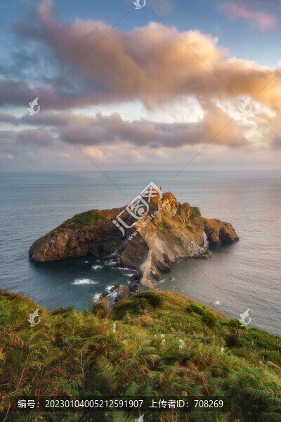 西班牙龍石島日出