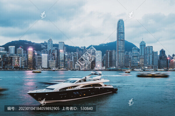 香港維多利亞灣都市風(fēng)貌