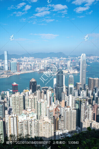 航拍中國(guó)香港房地產(chǎn)背景
