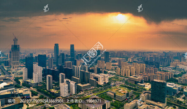 浙江省寧波市東部新城城市風(fēng)光
