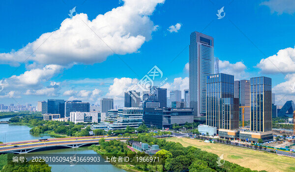 浙江省寧波市東部新城城市風(fēng)光