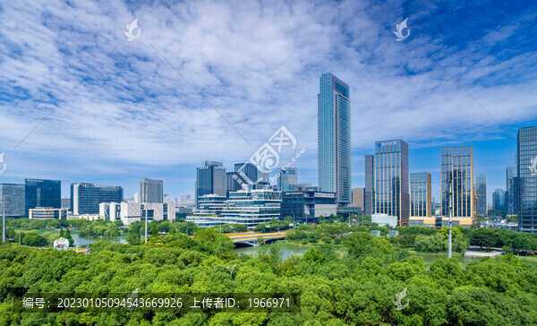 浙江省寧波市東部新城城市風(fēng)光