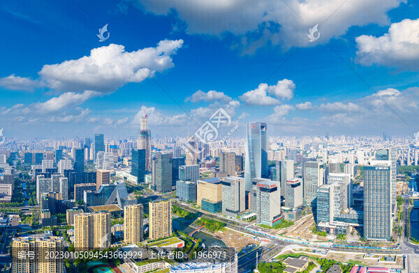 浙江省寧波市東部新城城市風光