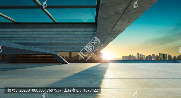 陽光灑進(jìn)質(zhì)感駐車場照片