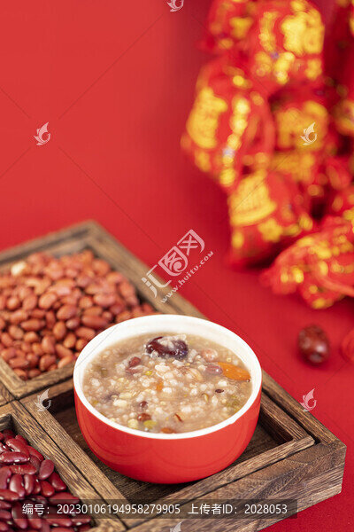 一碗臘八粥新年春節(jié)氛圍圖