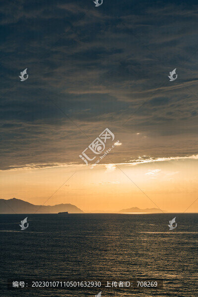 海上落日風(fēng)景