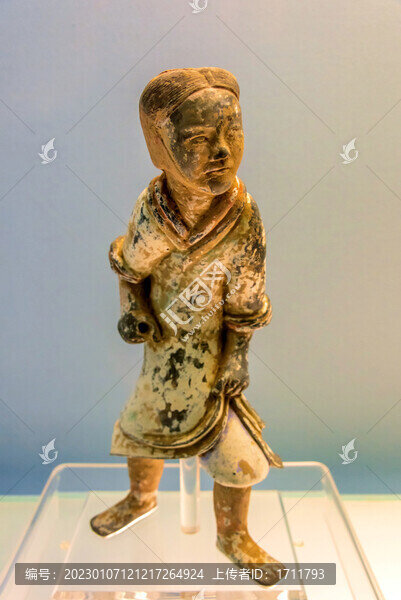 上海博物館東漢彩繪陶俑