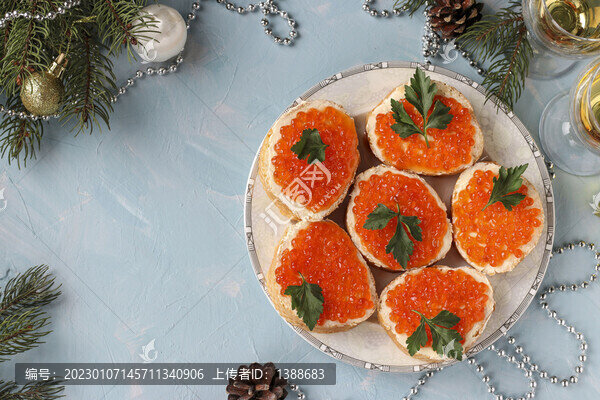 魚子醬面包西餐