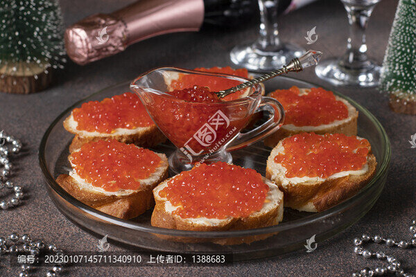 魚(yú)子醬面包