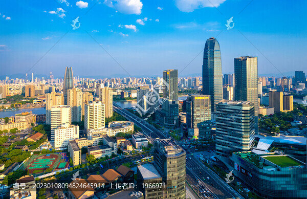 寧波三江口城市風光
