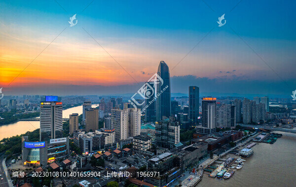 寧波三江口老外灘夜景